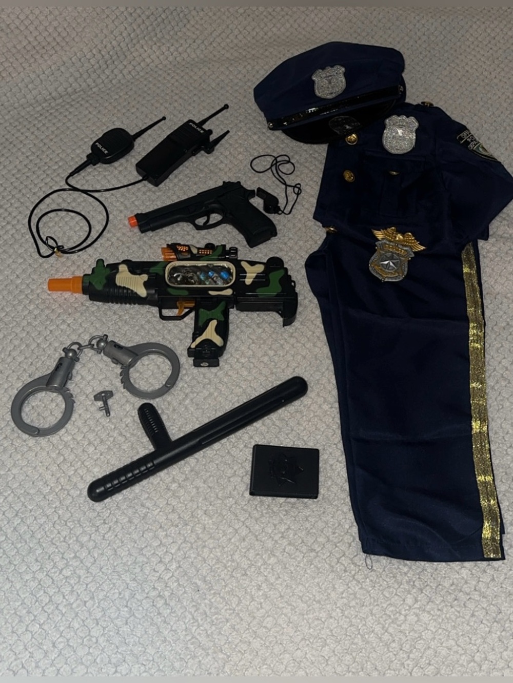 Kids Police Dress-Up Role Play Set - Navy Blue